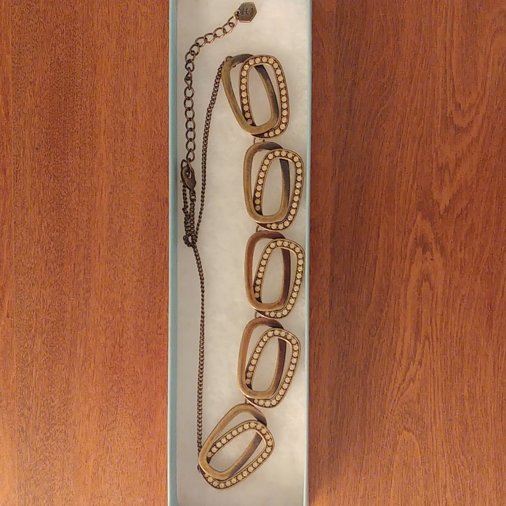 Touchstone Crystal Antique Links Necklace
